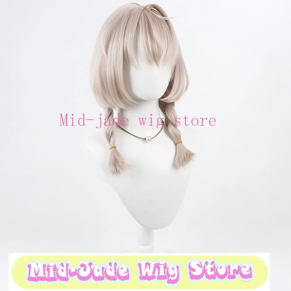 Yaguruma Rine Cosplay Wig Mixed Color Twin Braids for Streamer Styling Online Concerts and Weekend Photo Shoots