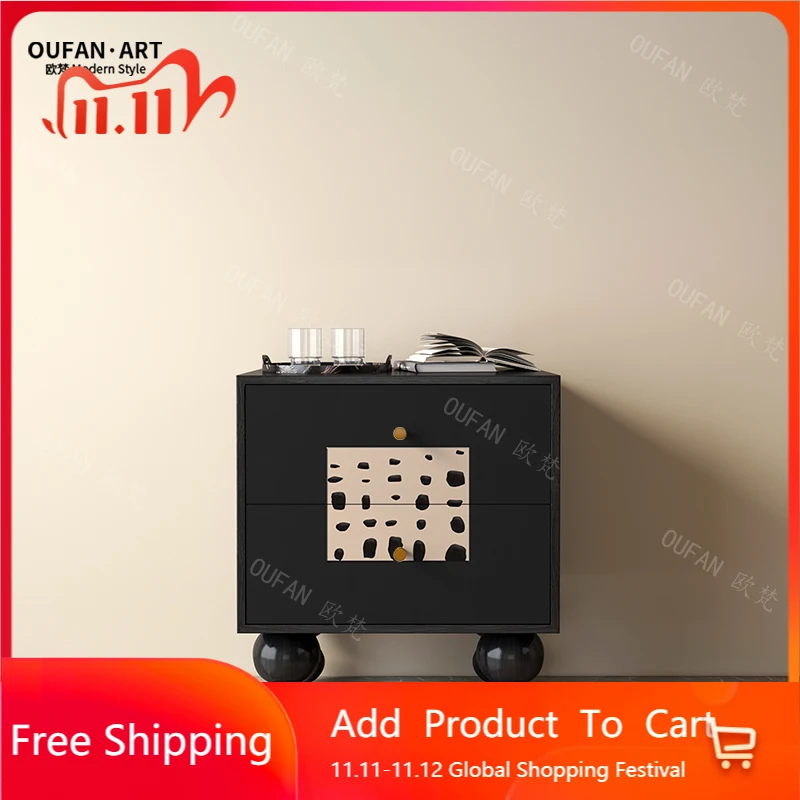 

Glossy Girly Bedside Table Lamp Movable Wooden Girls Bedside Table Dressers Cheap Mesita De Noche Dormitorio Home Furniture