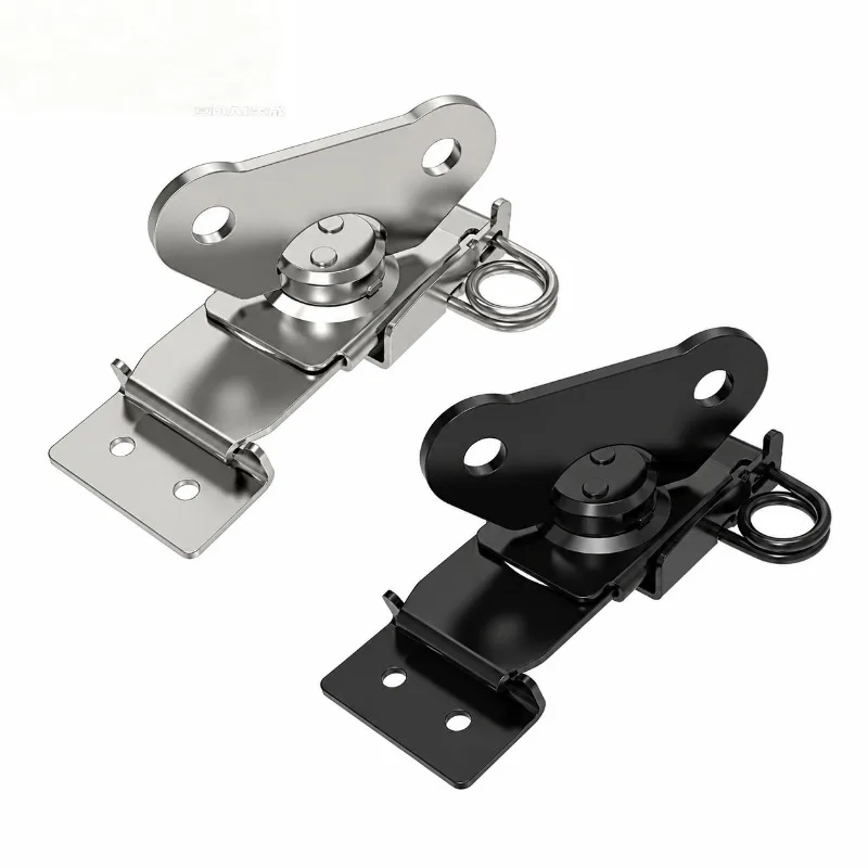 Rotary Butterfly Latch Hasp Fastener for Wooden Case Flight Box Connecting Hardware Buckle Butterfly Lock Core Toolbox Secure