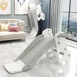 Kids Slide Folding Sheep Slide Super Load-bearing 2 Stairs Climber Play Slide for 6 Month to 2 year Toddler Outdoor/indoor