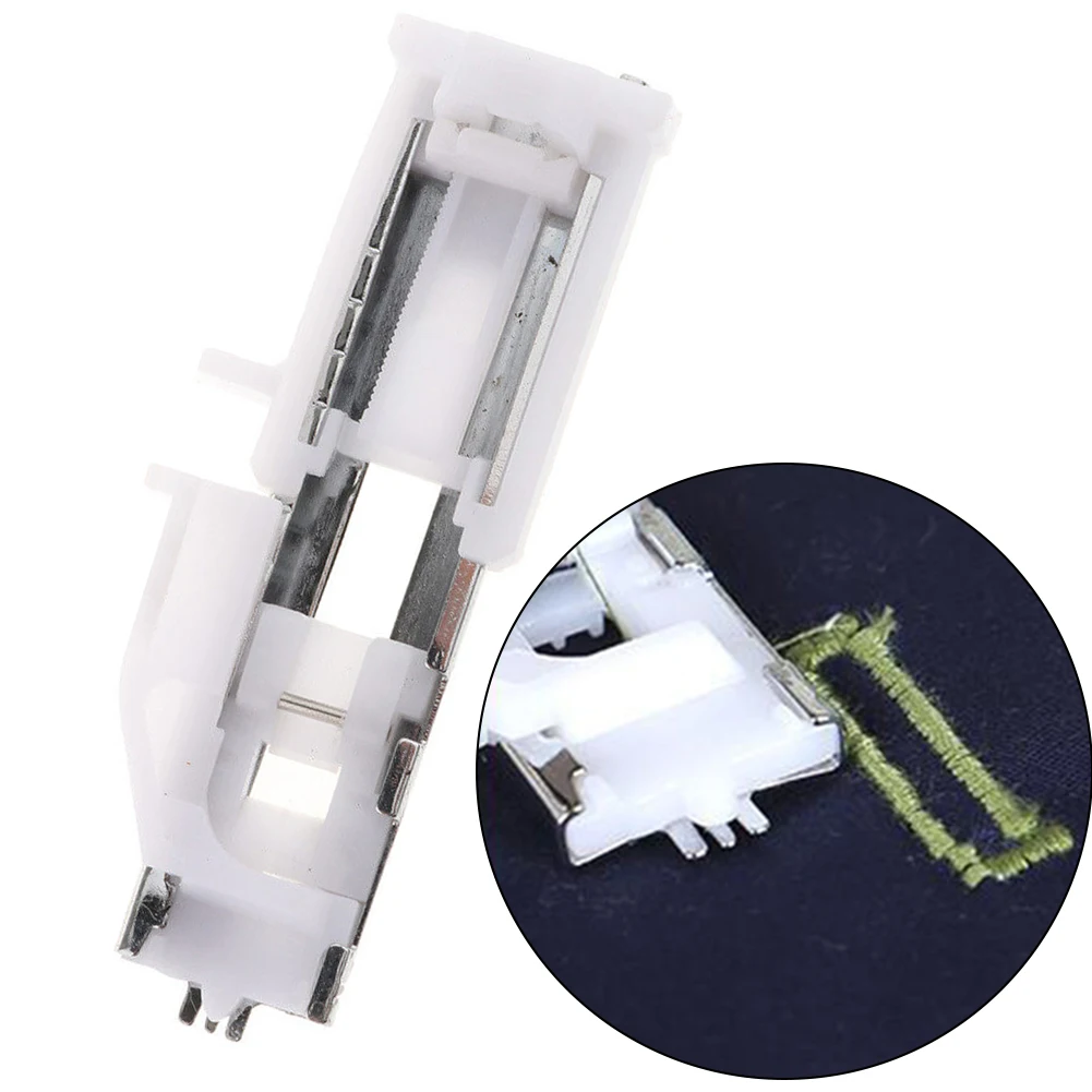 Удобное создание петли с автоматическими швейными машинами. Раздвижная прижимная лапка, подходящая для домашних швейных проектов.