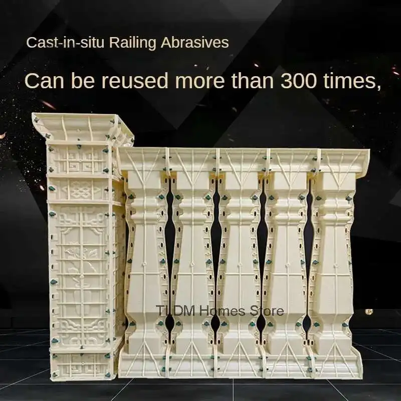 

Утолщенная форма для римской колонны из АБС-пластика, бытовые перила для балкона, перила для вазы, форма для колонны, литая форма для забора, колонны, строительные формы