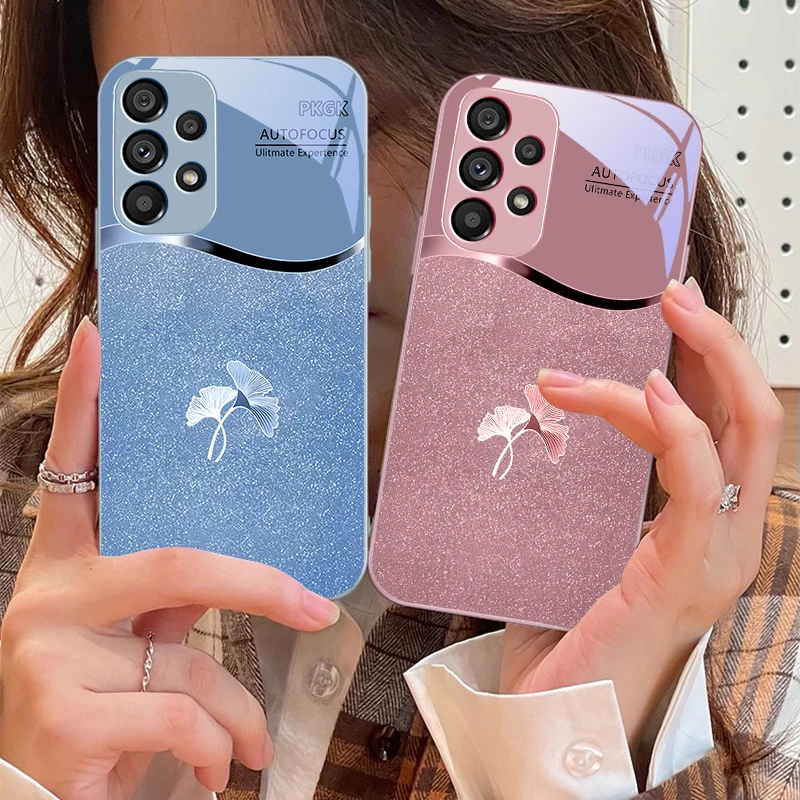 Розовый градиент гинкго для Samsung