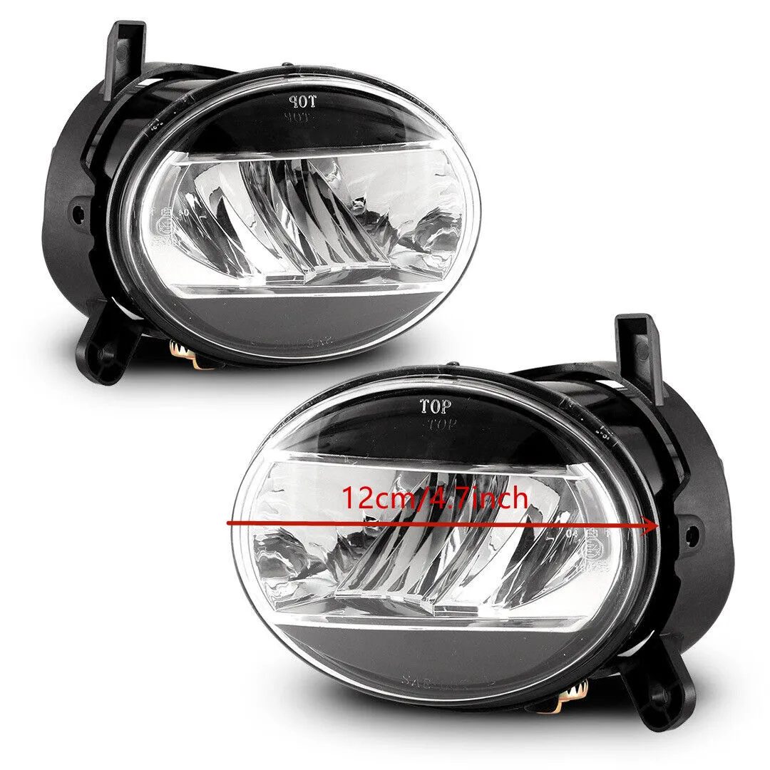أضواء الضباب لأودي A4 Q5 A6 2014 A4 ALLROAD Q5 S4 S6 SQ5 2009-2012 LED مصابيح المصد الأمامي واضح عدسة زوج الجمعية