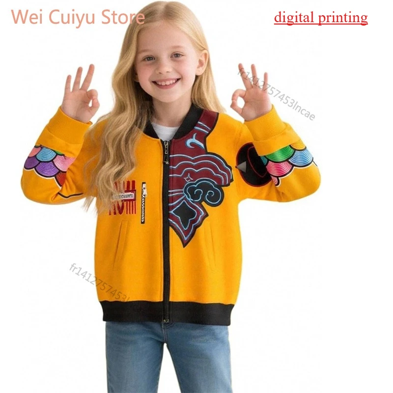 Bluza z kapturem dla dzieci na wiosnę i jesień, KPop Demon Hunters Huntrix, dziewczęca bluza codzienna, chłopięca koszulka sportowa, płaszcz z nadrukiem kreskówkowym