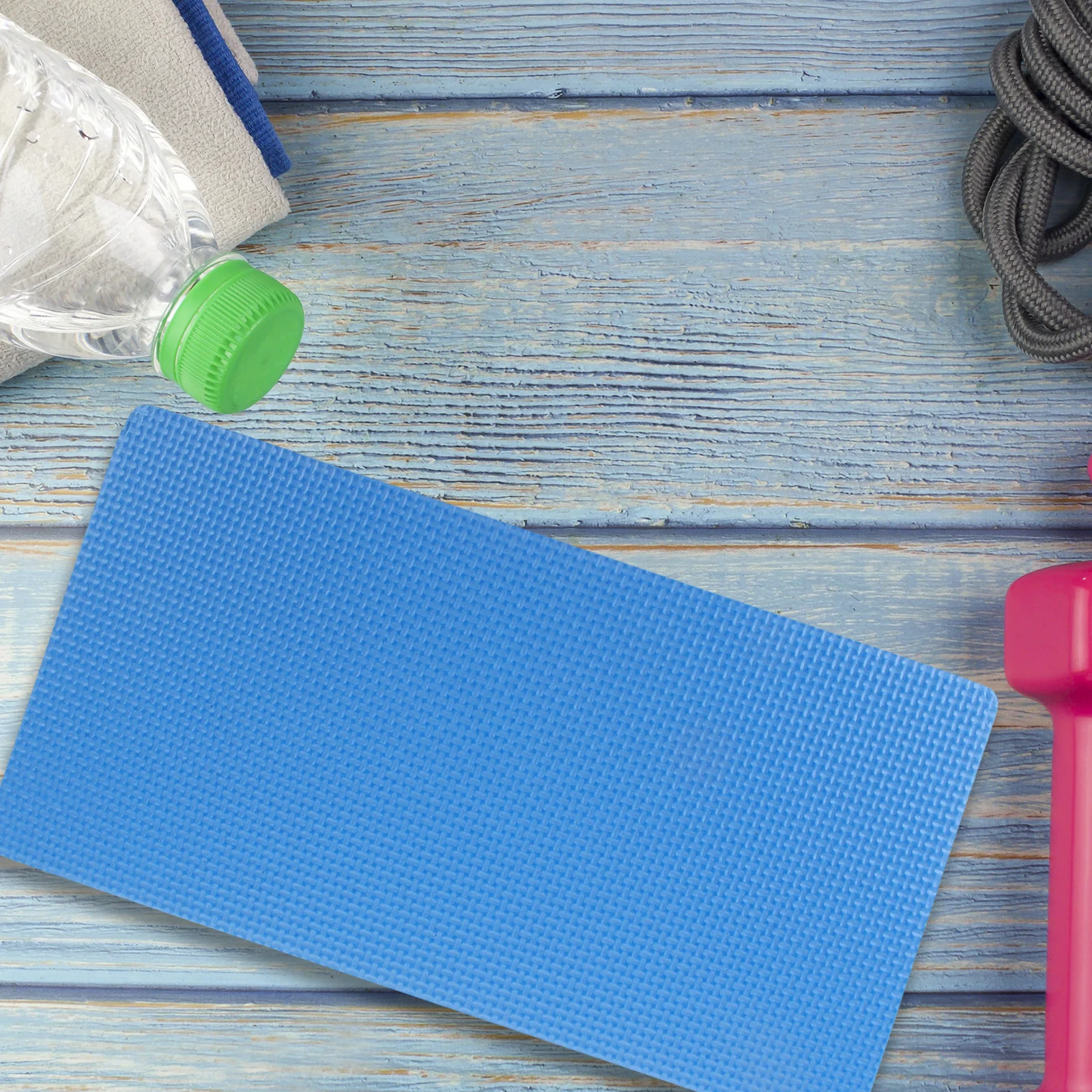 

2 Pcs Kneeling Cushion Blue Exercise Pad Yoga Knee Elbow Cushion Non Slip EVA Gardening Kneeling Mat Lightweight