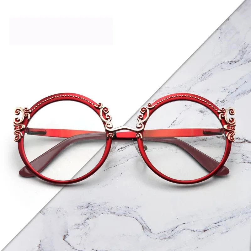 

Vintage Round Glasses Frame Women Retro Metal Full Rim Eyeglasses Optical Myopia Prescription Frames Spectacles Designer Eyewear