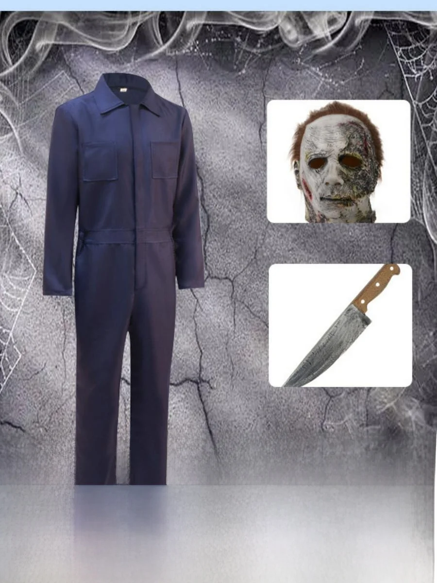Nowy kostium na Halloween NECA Michael Myers Street Sle Personalizowany strój Mike'a Materiał poliestrowy Bez marki Ochrona praw autorskich...