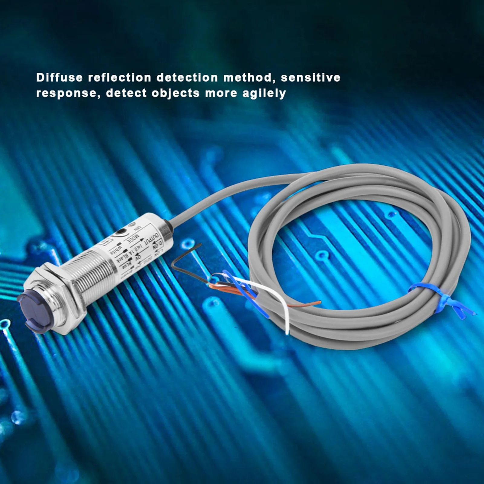 ZK30 BERM Photoelectric Switch Proximity Sensor 4‑Wire NPN NO CDD‑40N DC12‑24V 10‑30mm