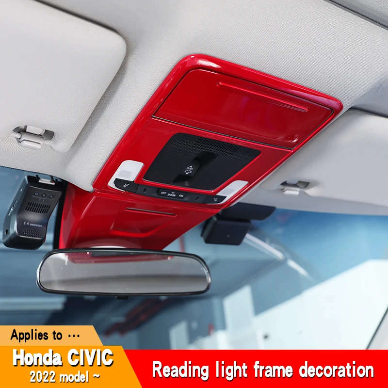 Automobile front and rear row reading lamp decorative panel is suitable for the 11th generation Honda Civic interior accessories