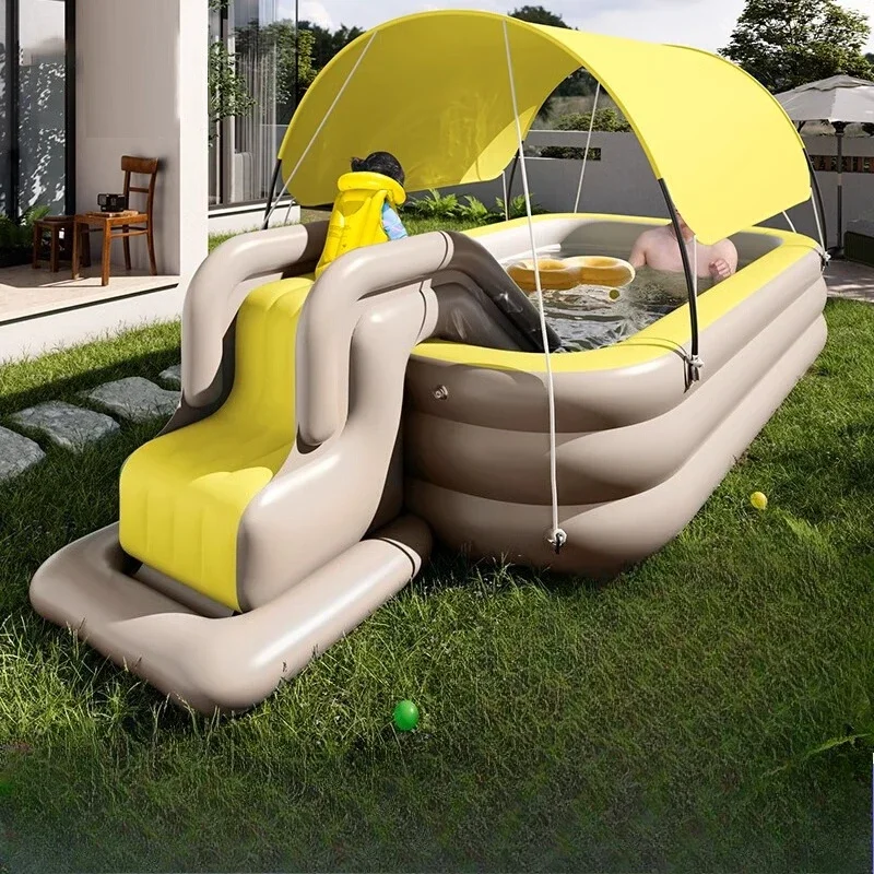 Home Inflatable Pool Shade Folding