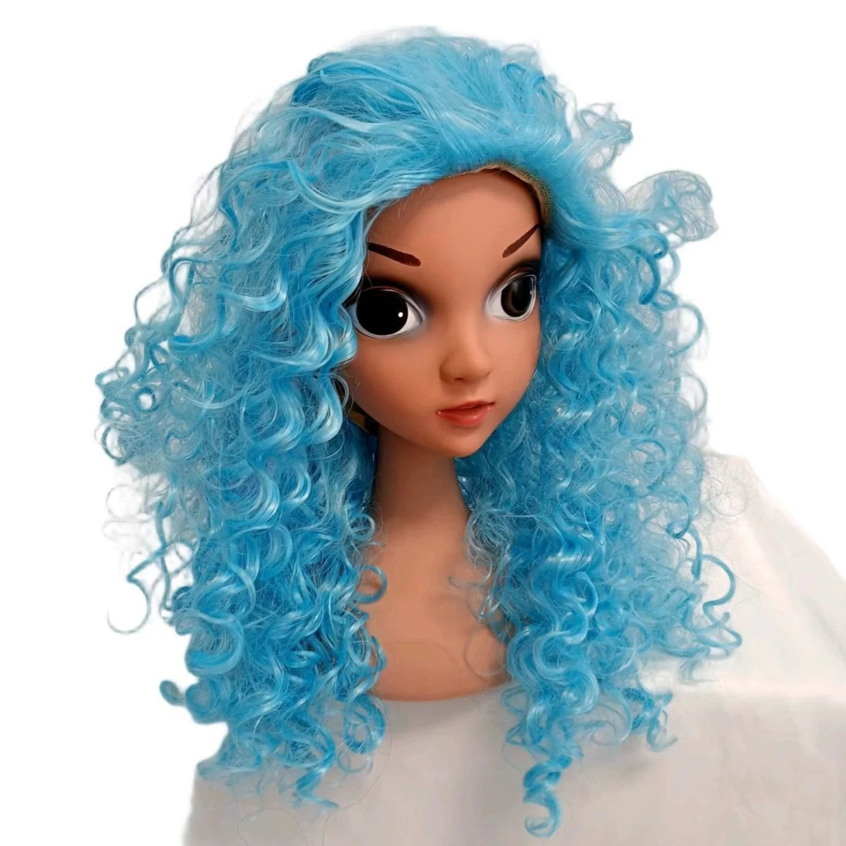 Descendants 5 Wicked Wonderland Cosplay Pink Red Wig Kids Girls Blue Chloe Cosplay Birthday Party Halloween Wig Cosplay Costume