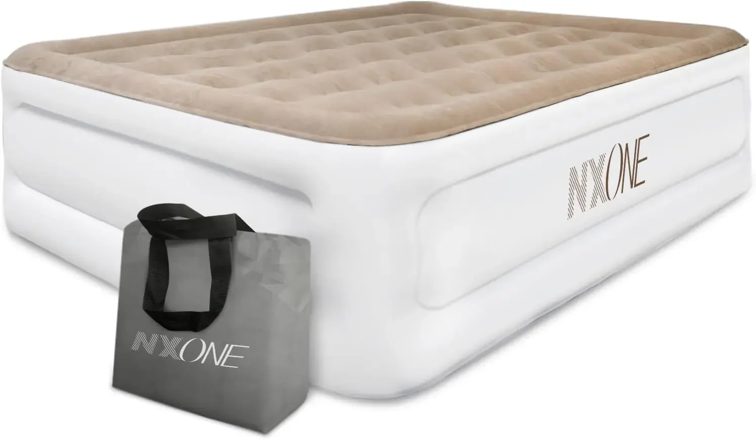 NXONE Air Mattress,18 Inch Inflatable Airbed Luxury Double High Self Inflation Deflation Queen Air Mattress WithUpgraded