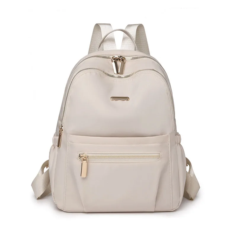 Oxford Cloth Women Fashion Backpack Large Capacity Solid Color Casual Travel Backpack Multifunctional High Quality Ladies Bag