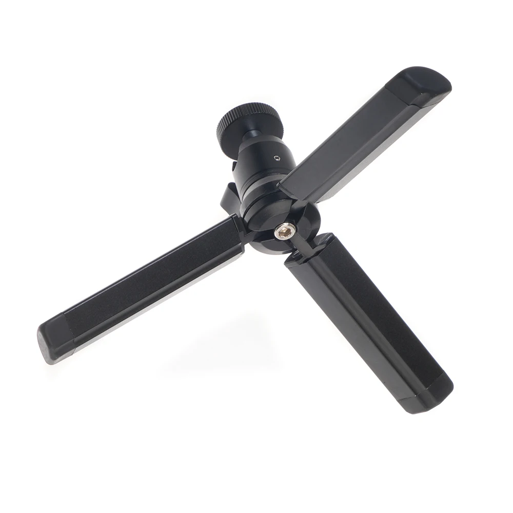 Tripod Support Bracket SLR Camera Bracket Mini Desktop Photography Tripod Base Adapter Monopod Aluminum Alloy Bracket For Light