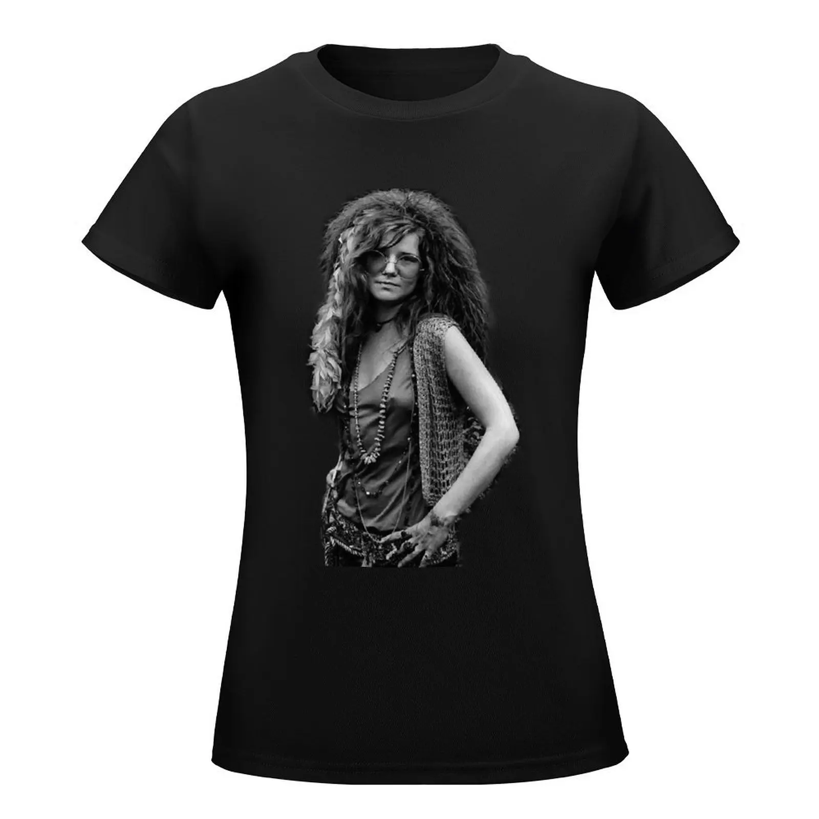 Janis Joplin T-Shirt plus sizes vintage female t shirts for Women loose fit