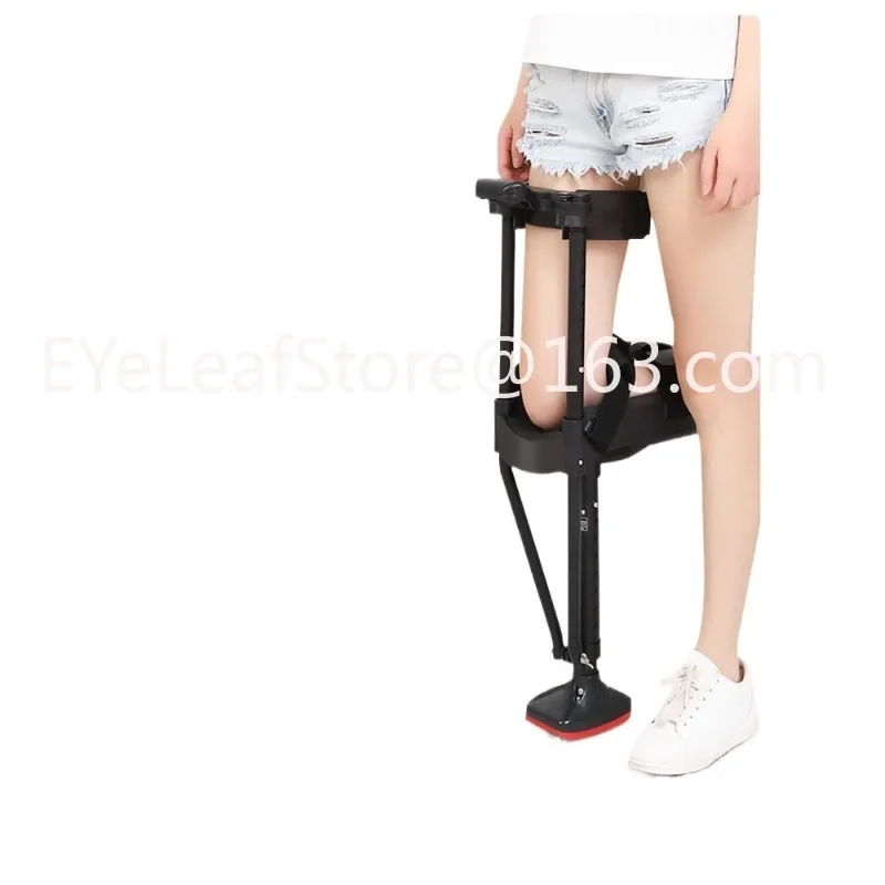 Ankle Fracture Injury Non-Slip Crutch Single Leg Telescopic Walking Aids Auxiliary Walking