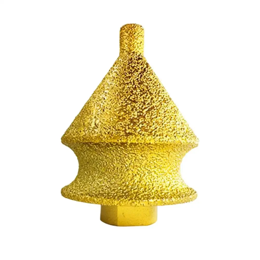 50mm Chamfering Bits 38mm Size 50mm Size Angle Grinder Emery Material High-End Finish M10 Thread For Edge Finishing