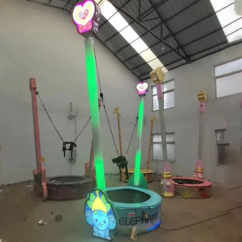 Mini Składana Trampolina Bungee Hot Sale Plaza, Montowana na Przyczepie, Przenośna, Elektryczna, Lateksowa, Metalowa