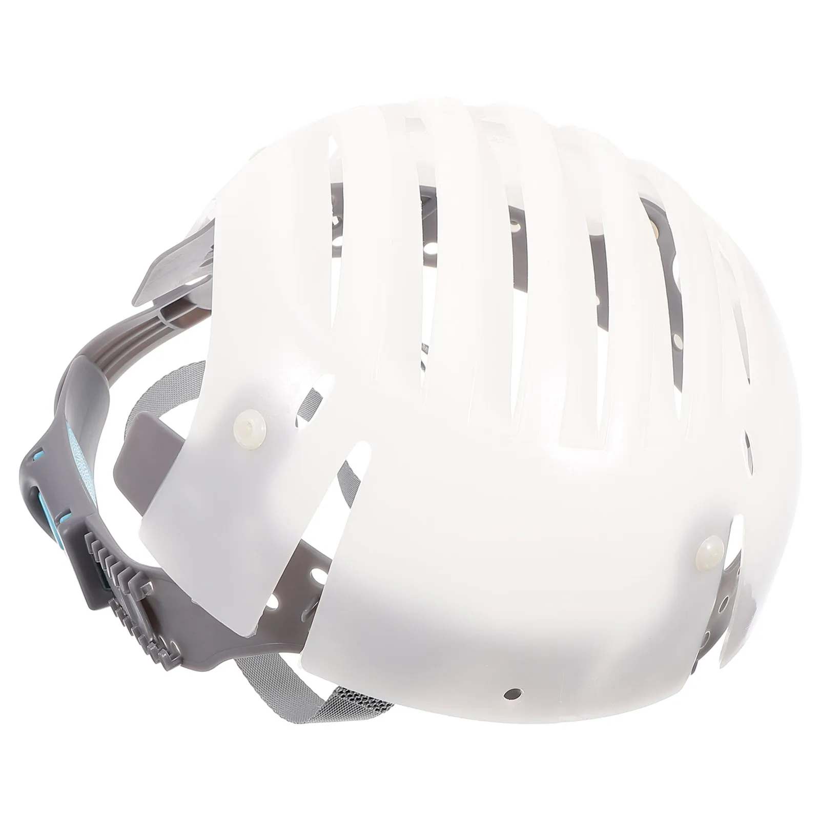 

Bump Cap Insert Safety Hat Liners Plastic Baseball Shaper White Hat Gray Chinstrap Vented Protection Industrial