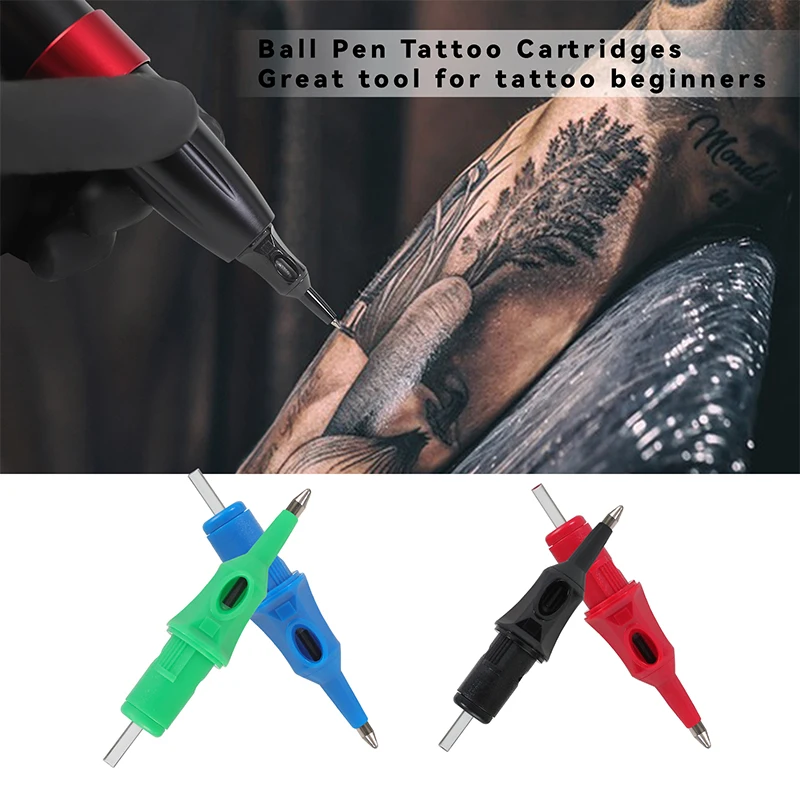 new in 20PCS Ball point pen integrated needle tattoo supplies accessories accesories supply material supplies trending products