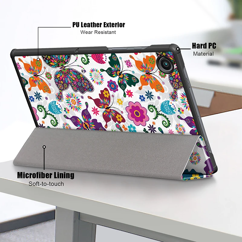 Smart Case For Samsung Galaxy Tab A8 Trifold Tablet Cover for Samsung Tab A8 10.5 SM-X200/SM-X205  2021