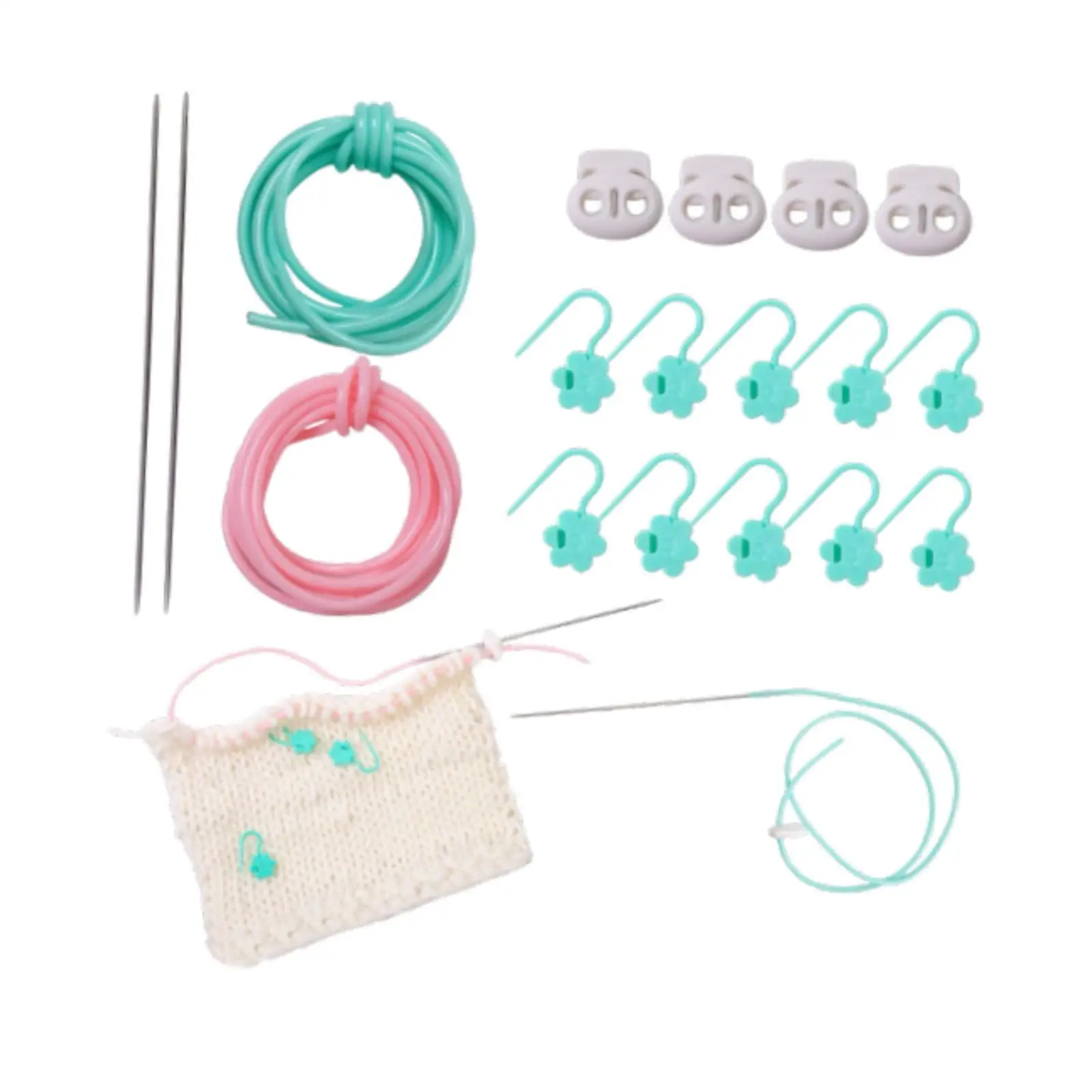 Barber Cord DIY Knitting Craft Rubber Hollow Tube Cords Stitch Keeping Cords for