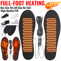 USB Heated Shoe Insoles Electric Heating Shoes Pad Foot Warming Pad Shocks Pad Mat Insoles Heating Foot Warmer Winter Supplies