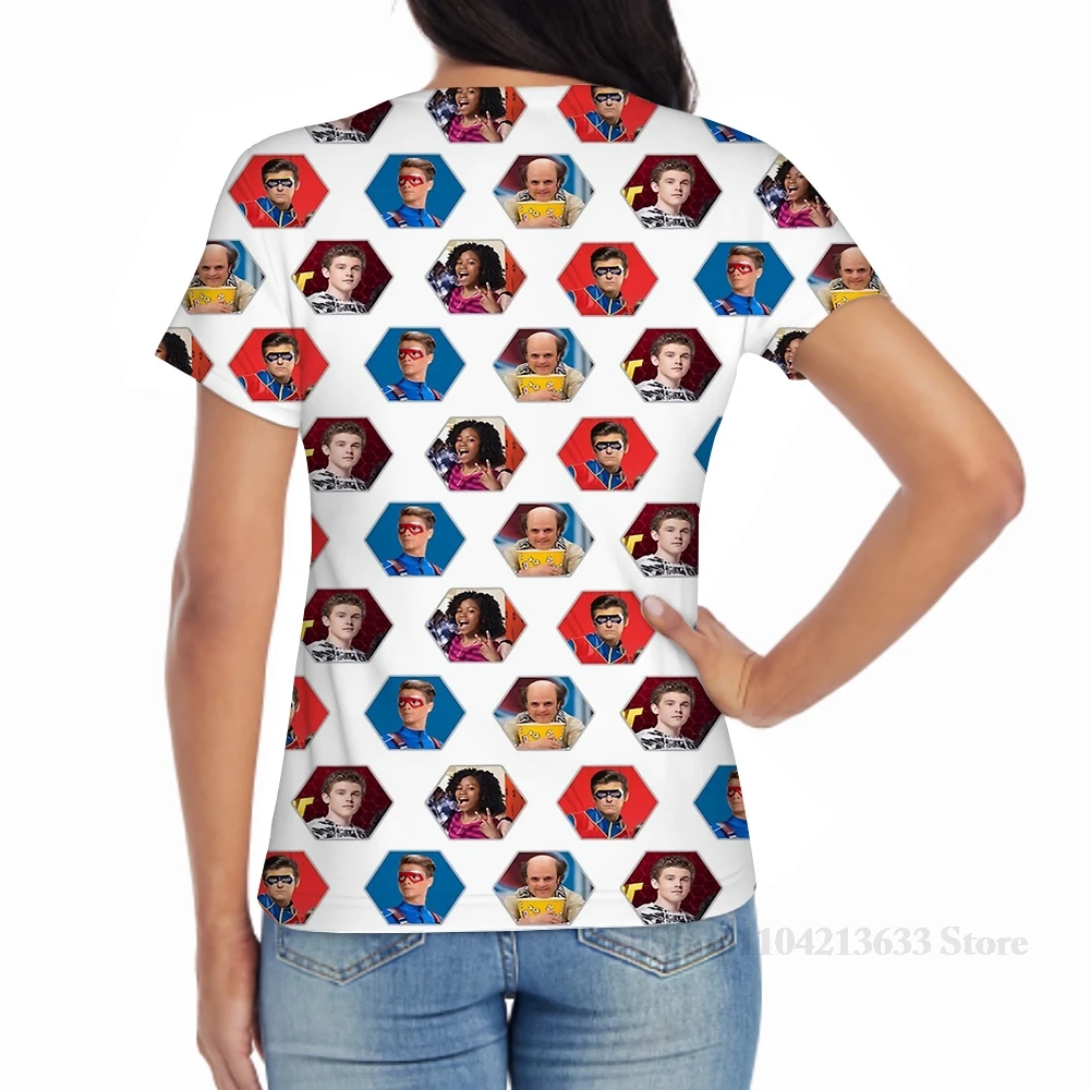 في جميع أنحاء الطباعة هنري خطر مسدس الرجال تي شيرت المرأة فتاة الموضة تي شيرت الصبي بلايز تيز قصيرة الأكمام بلايز #4