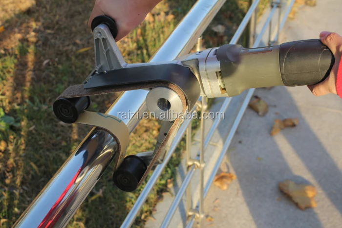 RAIZI 110 فولت/220 فولت 760*40 مللي متر متغير السرعة 900-2800 PRM أنبوبي حزام ساندر الملمع #2