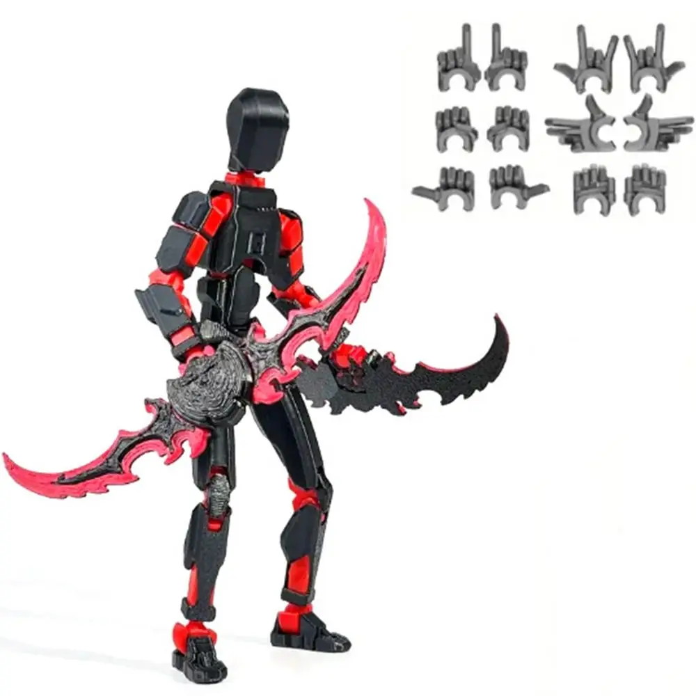Desktop Decoration 3D Printed T13 Action Figure Shapeshift Robot Multi-Jointed Movable 3D Printed Mannequin Model ABS