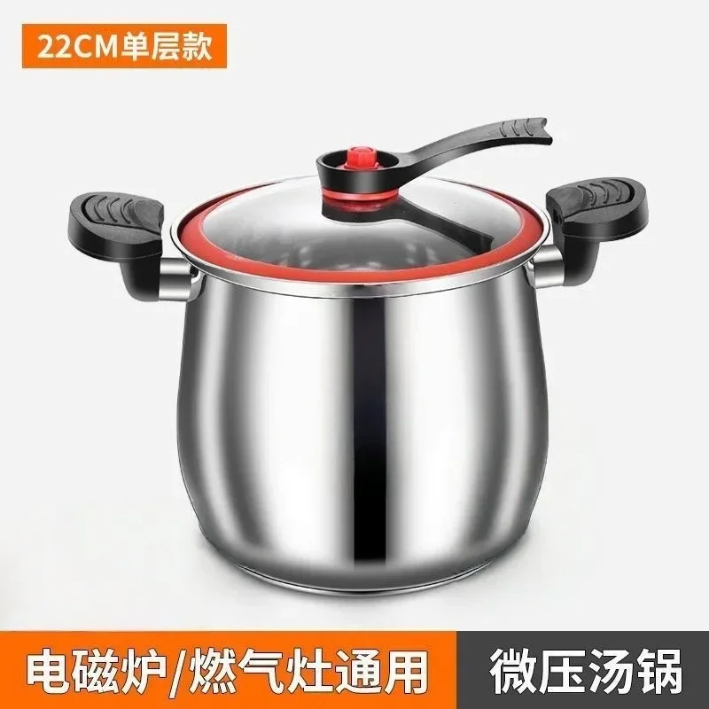 Instant cookware Micropressure soup pots for cooking Stainless steel steamer cooking hot pot kitchen accessories pots and pans