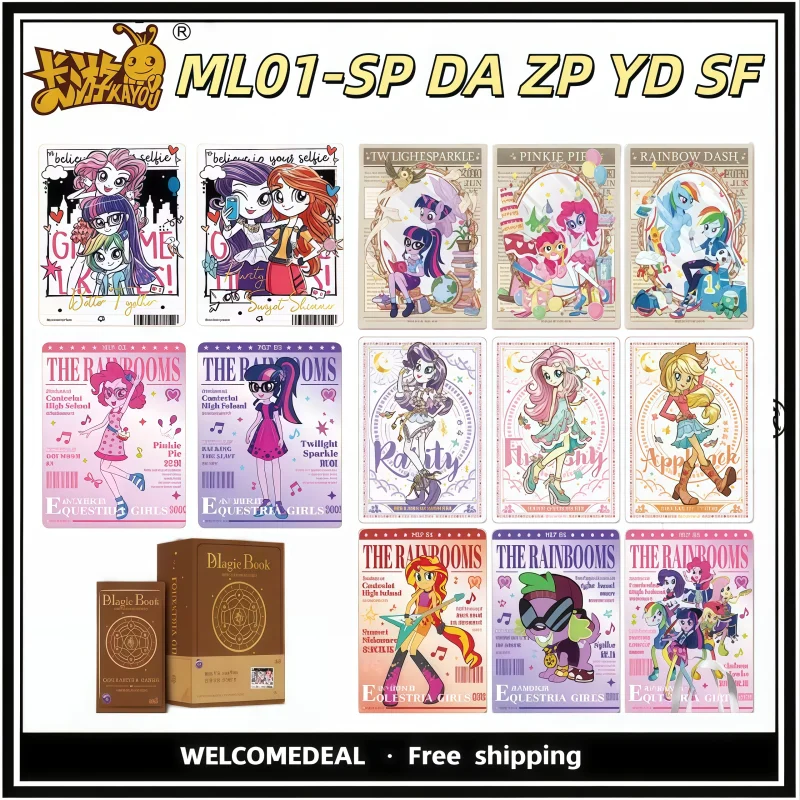 Tarjetas Coleccionables Originales KAYOU de My Little Pony, Tarjetas de Amistad Sonic Boom, Libro de Poderes Mágicos, Anime SP YD SF AD, Juguetes y Regalos