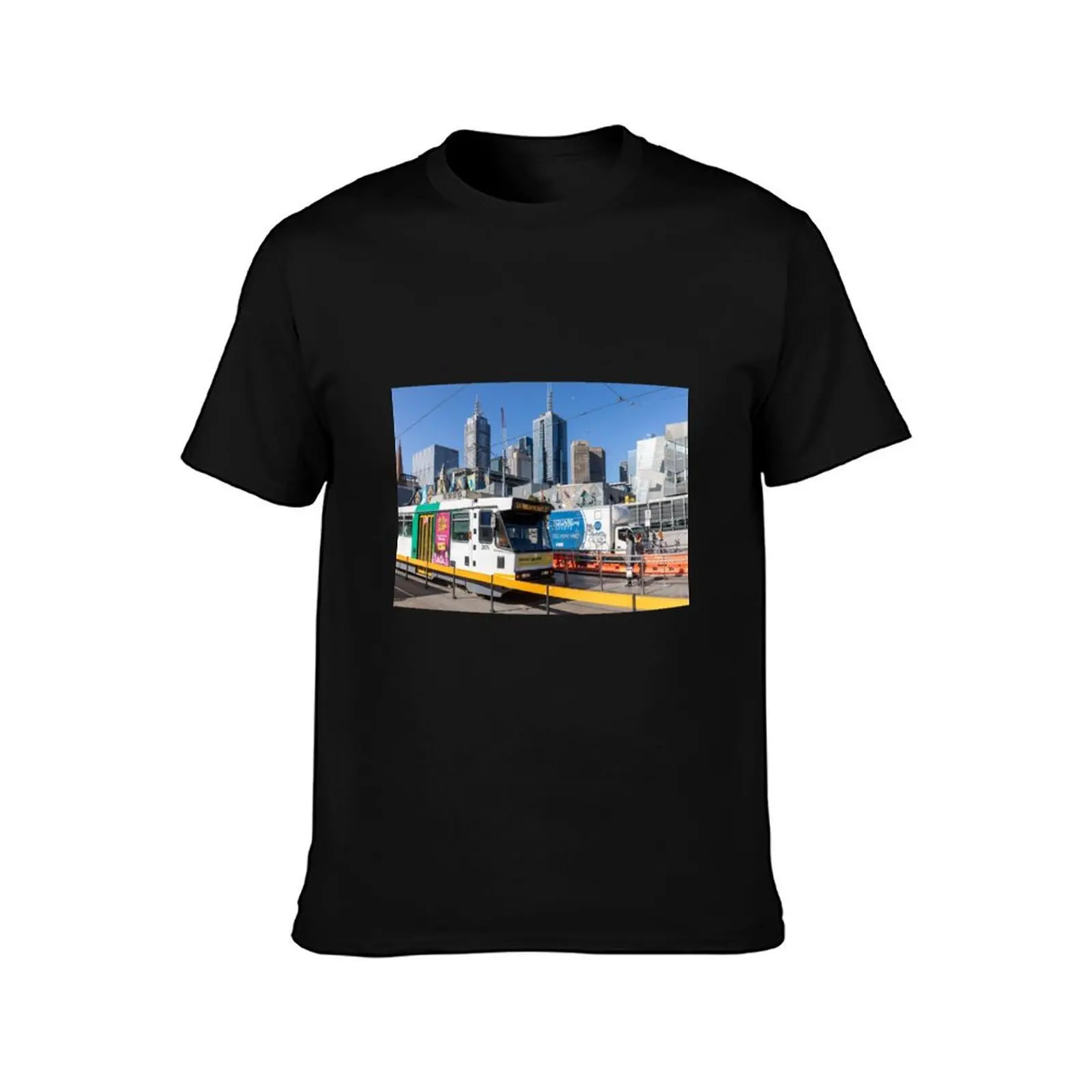 Melbourne Tram Australia T-Shirt Plus Size Non-Shrink T-Shirt