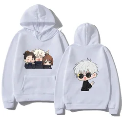 2024 Autumn Men Anime Jujutsu Kaisen Print Hoodie New Long Casual Oversized Pullover Sweatshirt Fashion Tops Unisex Clothing