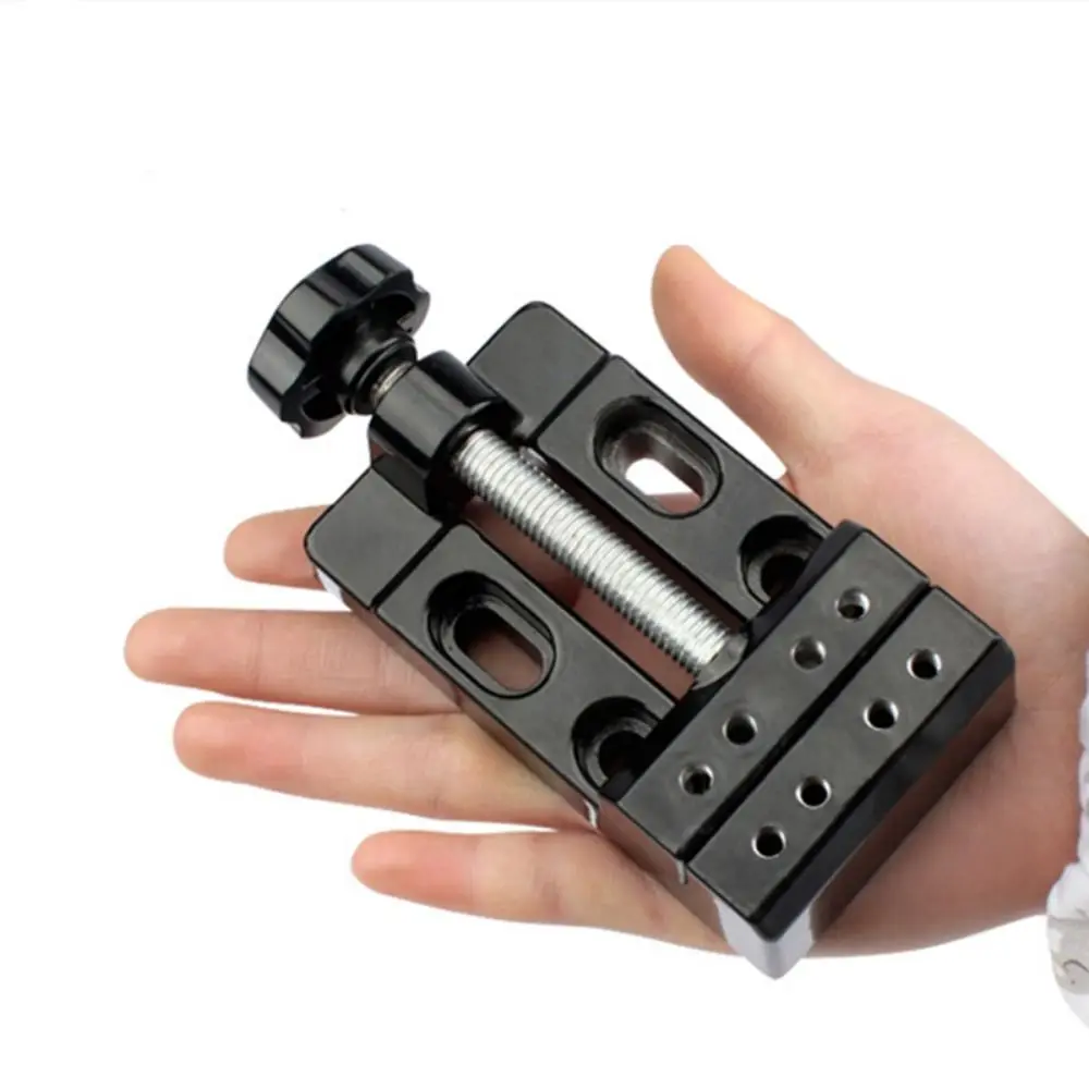 

Регулируемый плоский зажим, плотный универсальный настольный зажим, практичный металлический мини-сверлильный станок, тиски, зажим