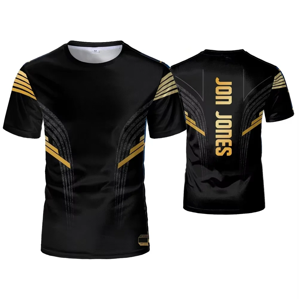 Verano viernes 2025 nuevo entrenamiento de boxeo 3D impreso de secado rápido transpirable deportes callejeros camiseta de Fitness de talla grande para hombres