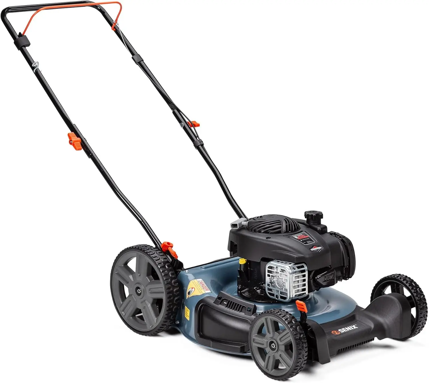 LSPG-M4 21-Inch Gas Push Lawn Mower with 125 cc 4-Cycle Briggs & Stratton Engine, Mulching and Side Discharge, 6-Position