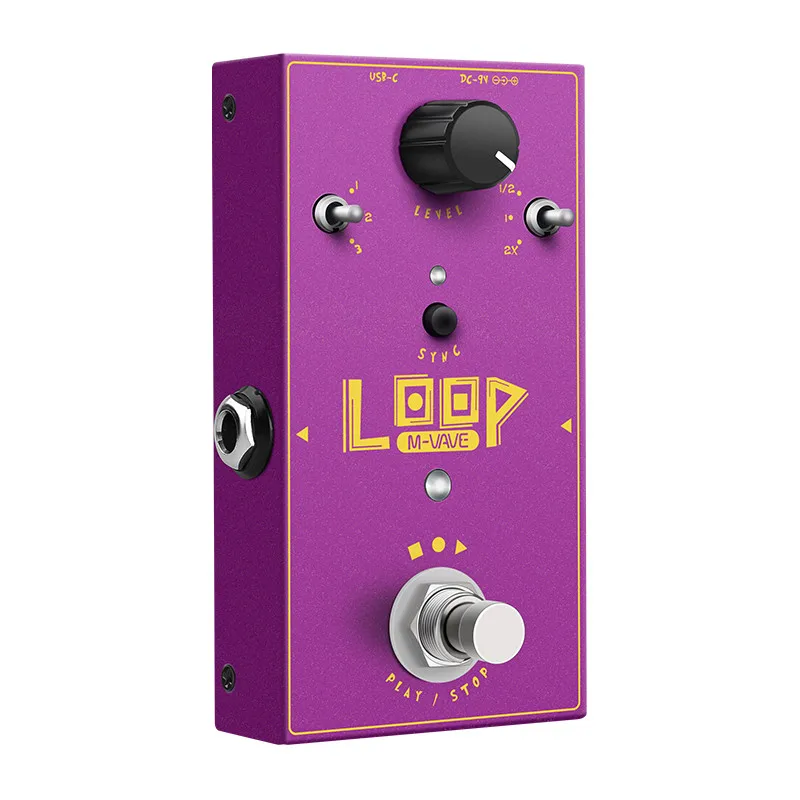 

M-VAVE LOOPⅡ Electric Guitar Pedal 3 loops can be stored 3 gear speed changer offers options