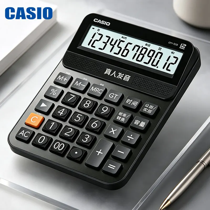 Casio GYDYMY-120/SL-310YC/MH-12 Silent Noise-Reducing Business Calculator - Conference Room Business Plan Calculation