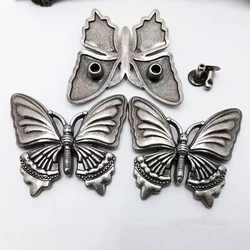 5Pcs Butterfly Rivets Studs Spike Retro Conchos Metal Rivet Tack Leather Craft Bag Belt Clothes Shoes Decor DIY Sewing Accessory