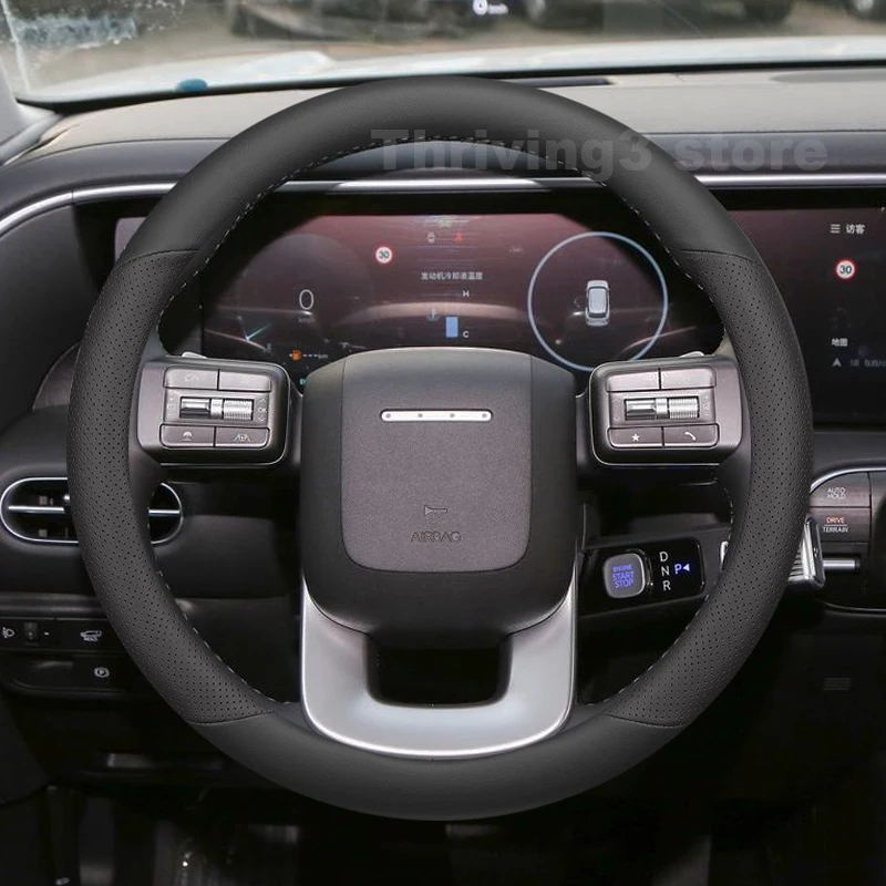 

Leather Car Steering Wheel Cover For Hyundai Palisade 2019-2026 Covers For Covers Auto interior Hyundai Palisade Accessories