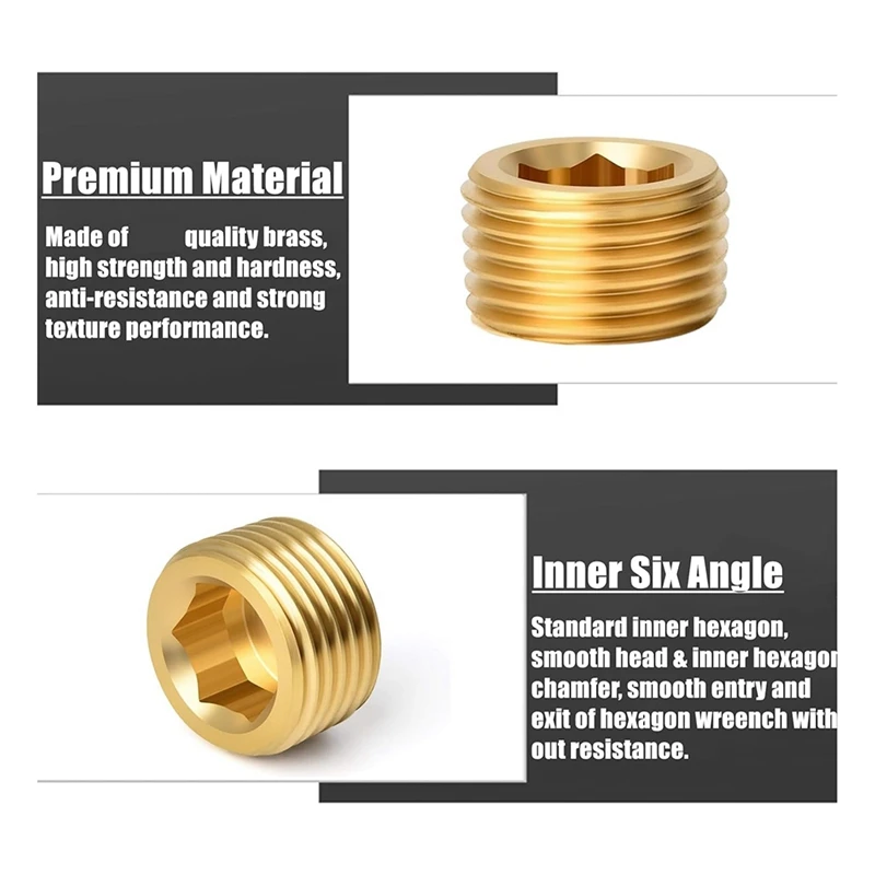 Rura ze stali węglowej zestaw akcesoriów do wtyczek, wtyk męski z sześciokątnym gwintem do uszczelniania portów do rur B
