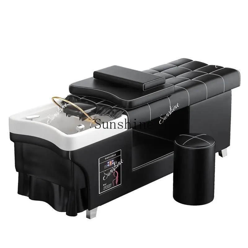 Beauty salon special high-end ear-picking water circulation fumigation head road soup Thai shampoo bed   TF