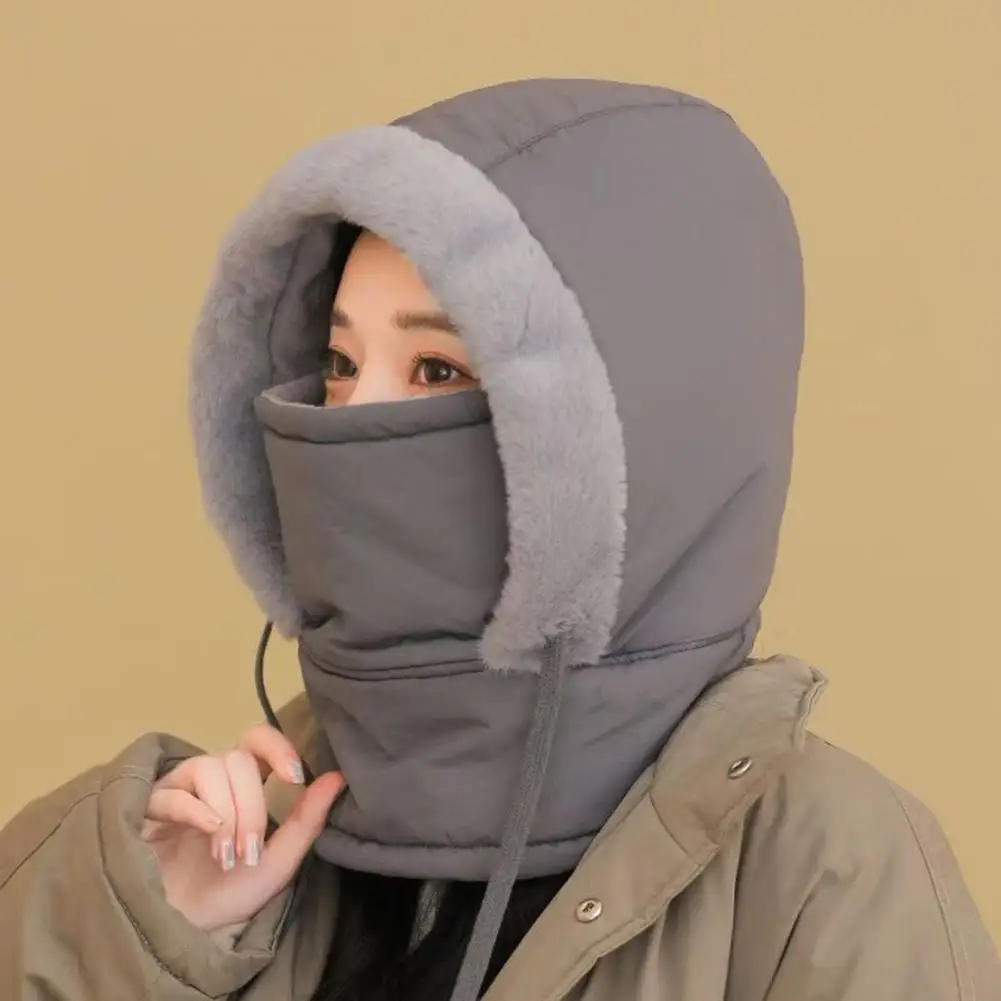 قبعة ركوب الخيل مقاومة للرياح واقي وجه شتوي مع فم أنف قابل للتنفس وبطانة مخملية دافئة تغطية 360 درجة للتزلج والرقبة 모자
