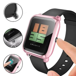 For Amazfit Bip U/U Pro Case Protect Bumper Plating Shell Cover Shockproof Screen Protector For Huami Amazfit Bip U Accessories