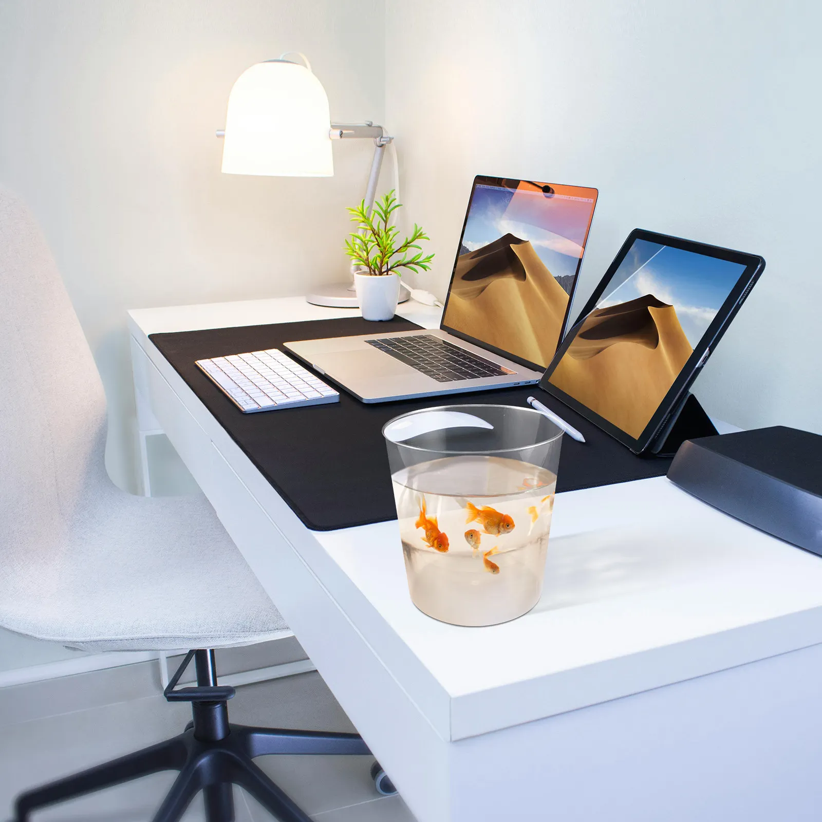 

Настольный аквариум прозрачный круглый небьющийся маленький аквариум для бетты и золотых рыбок, многофункциональный, для дома и офиса, декоративный