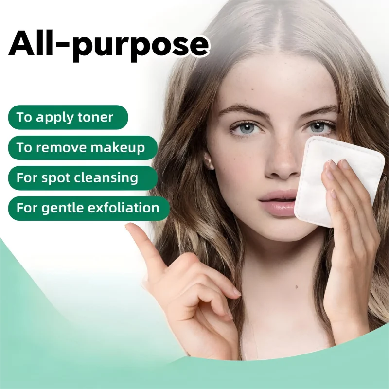 Tubi di cotone, Dischetti di cotone struccante, Ipoallergenici, Cura della pelle senza pelucchi Cura del bambino e Pulizia del viso