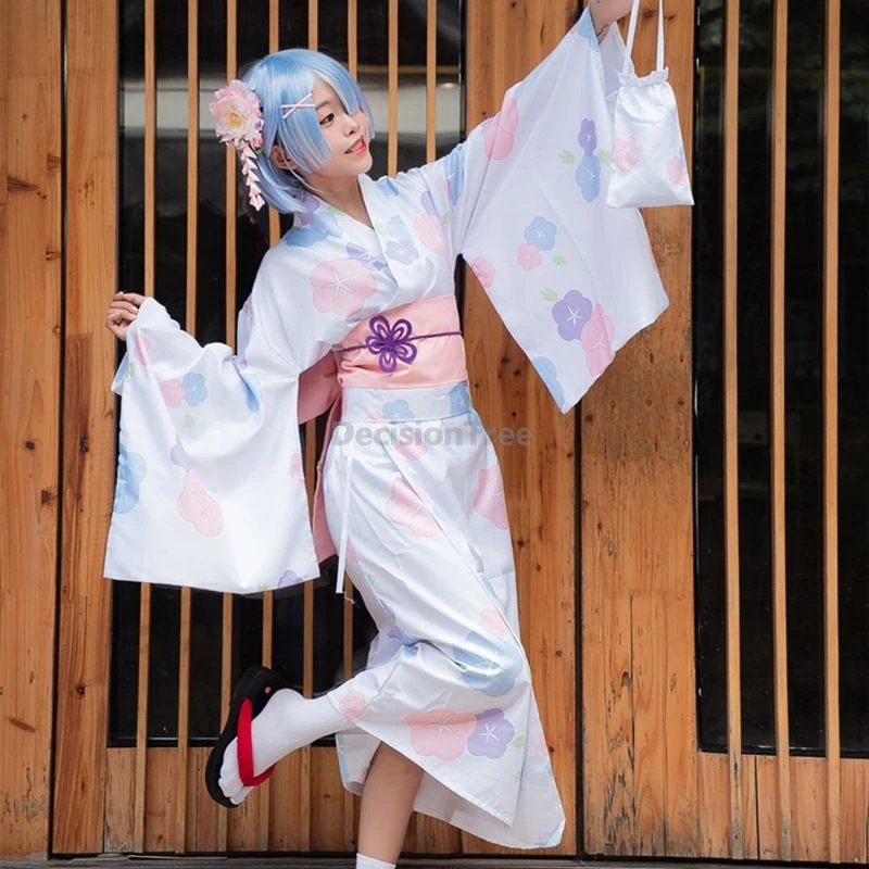 

2025 gentle temperament hot spring bathrobe japanese style cosplay kimono geisha performance fashionable printed formal attire