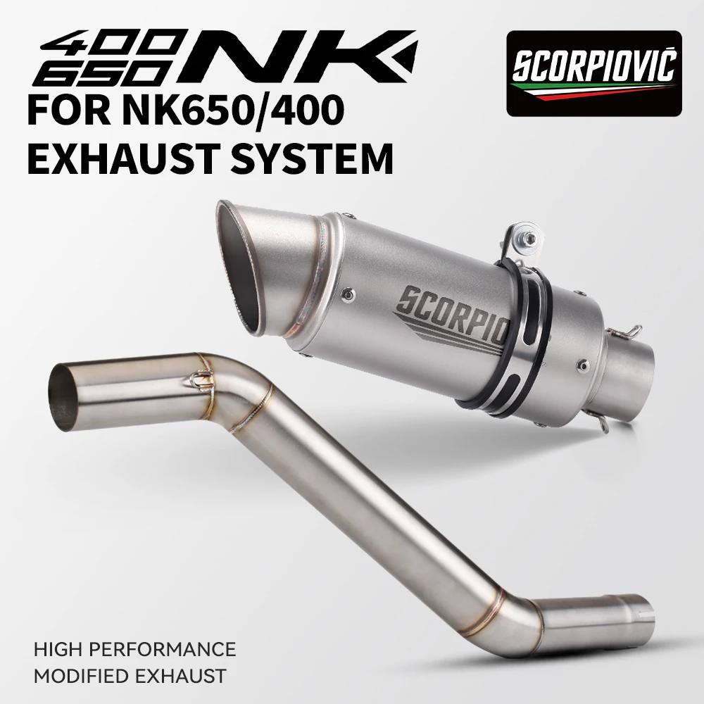 

Выхлопная труба для мотоциклов 400NK 650NK, 51 мм, универсальная, соединительная, из нержавеющей стали